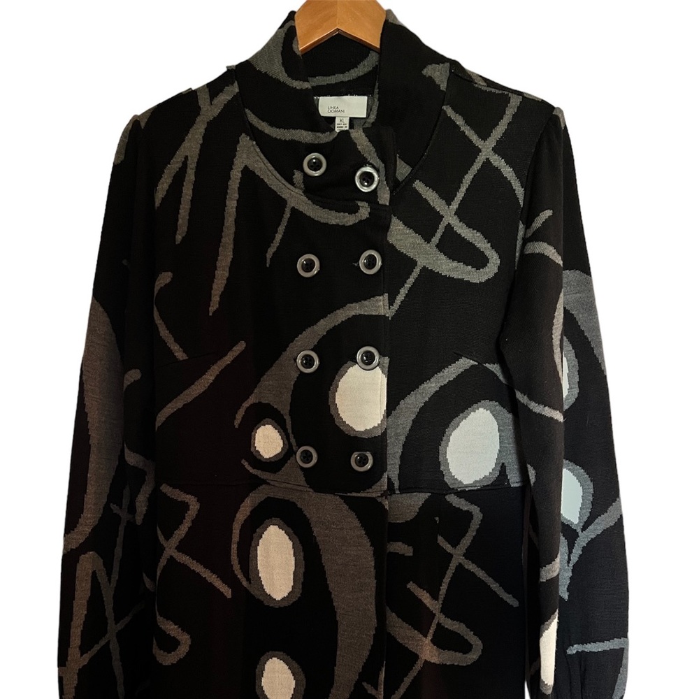Three-Quarter Length Topcoat Sweater Sz XL - Picture 5 of 12